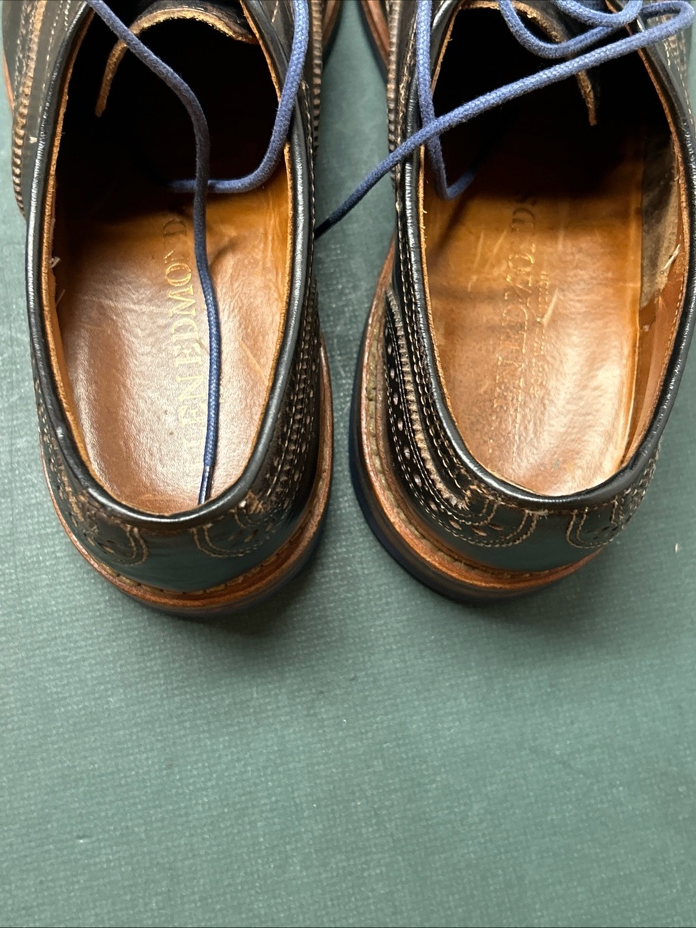 Allen Edmonds Strandmok Black Cap-toe Oxford Shoes Men’s 8.5 D Dainite Soles USA - Picture 9 of 14